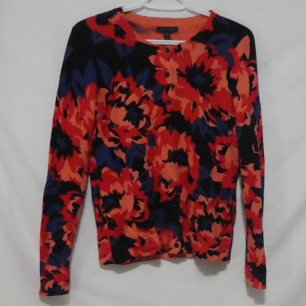 TOMMY HILFIGER | medium | Vibrant Floral Pattern Lightweight Cardigan